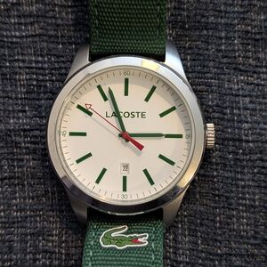 Lacoste Green and Silver Men's Watch